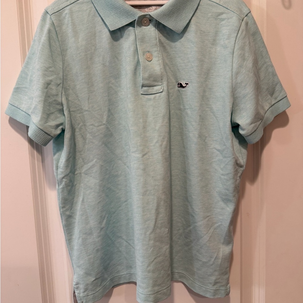 Vineyard Vines Aqua Polo Shirt — Sz 7